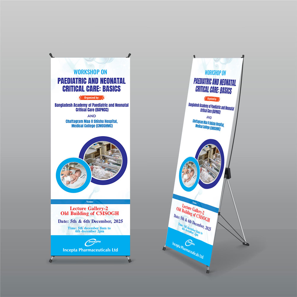 3 Stand Banner Outdoor 5ft X 2ft - Image 1