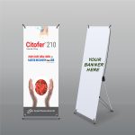 X Banner Stand With PVC Print - 2*5 Feet