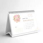 Desk Calendar 2026 – Four Color Print (8.5×5.5 inch)