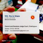 advocate visiting card