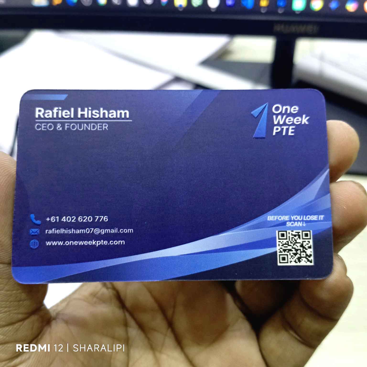 round-card Large UV Back-to-Back Visiting Cards - 1000 Pcs - Image 1