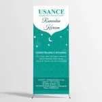 Custom X Banner Stand for Shopping Malls & Fashion Shops