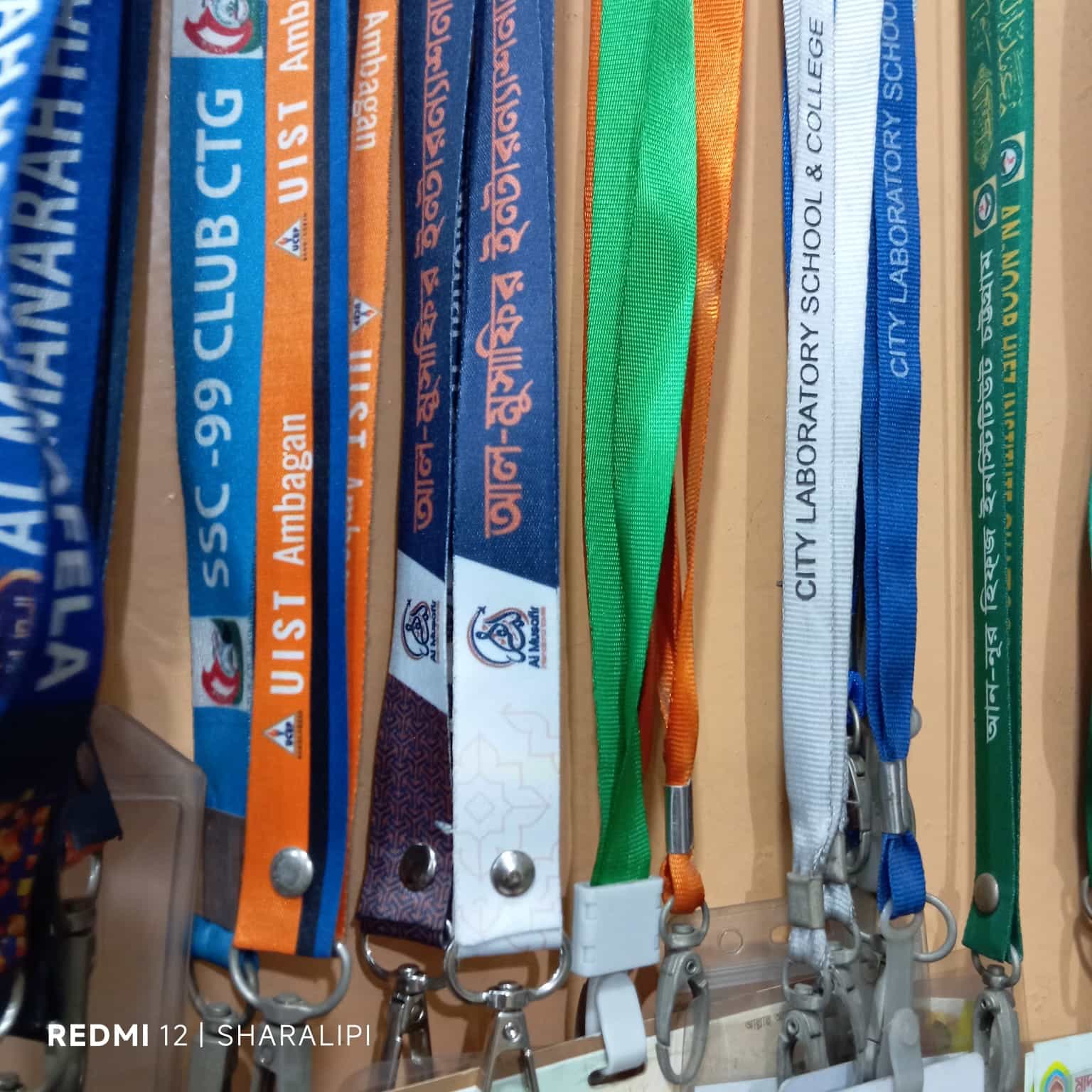 Wide 2 cm ribbon lanyard designed for ID cards Wide 2 cm ribbon lanyard designed for ID cards