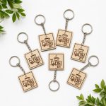 wooden key ring