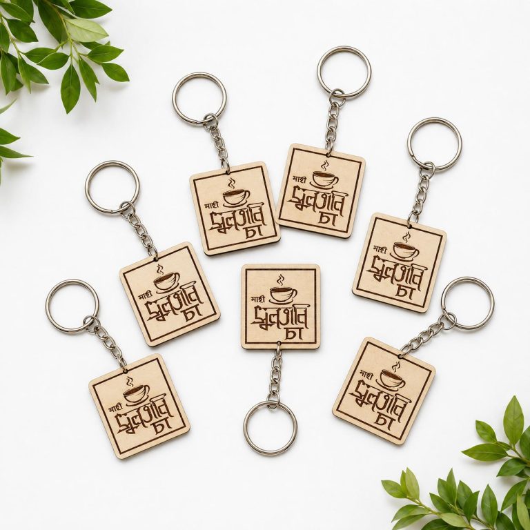 wooden key ring